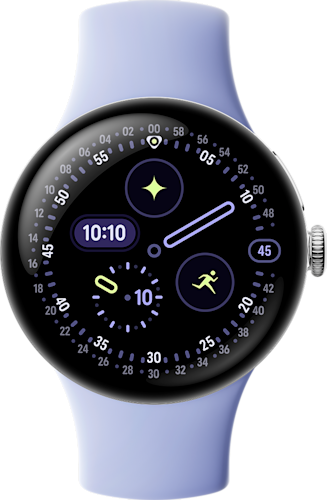 Google Pixel Watch 4, Silver Iris