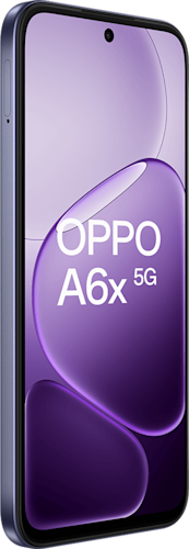 OPPO A6x 128 GB in de kleur Black Purple (paars)
