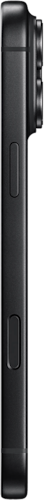 De zijkant van de zwarte iPhone 18 Pro Max