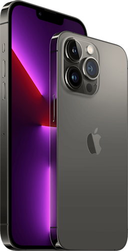 De zijkant en de achterkant van de refurbished iPhone 13 Pro