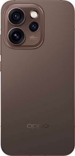 OPPO Reno15 Pro in de kleur Dusk Black (bruin)