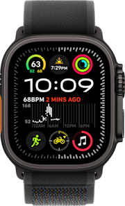 Apple Watch Ultra 2 GPS Cell 49mm Black Titanium Case with Black Trail Loop