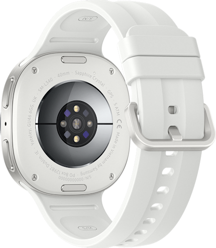 De achterkant van de Samsung Galaxy Watch9