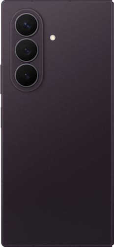 De achterkant van de paarse Samsung Galaxy Z Fold8 Ultra