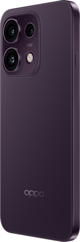 OPPO Reno16 F 256 GB in de kleur Purple Black (donkerpaars)