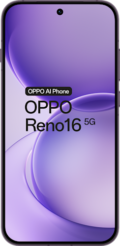 OPPO Reno16 512 GB in de kleur Purple Black (donkerpaars)