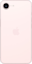 De achterkant van de zachtroze iPhone 17e