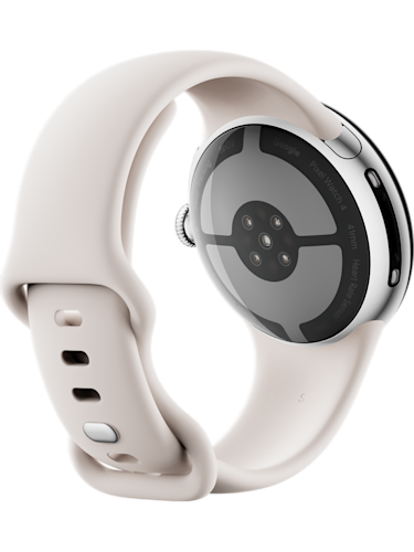 Google Pixel Watch 4, Silver Porcelain