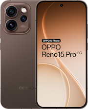 OPPO Reno15 Pro in de kleur Dusk Black (bruin)