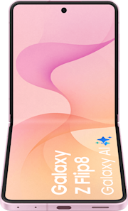 Voorkant van de roze Samsung Galaxy Z Flip8