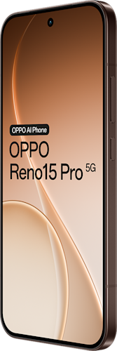 OPPO Reno15 Pro in de kleur Dusk Black (bruin)
