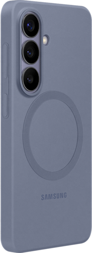 Zijkant van de blauwe paarse silicon magnet case voor de S26