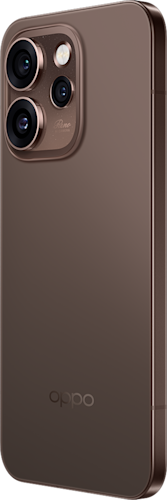 OPPO Reno15 Pro in de kleur Dusk Black (bruin)