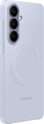 Zijkant van de lichtpaarse slim magnet case voor de S26 Plus