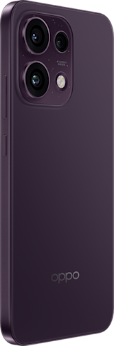 OPPO Reno16 F 256 GB in de kleur Purple Black (donkerpaars)