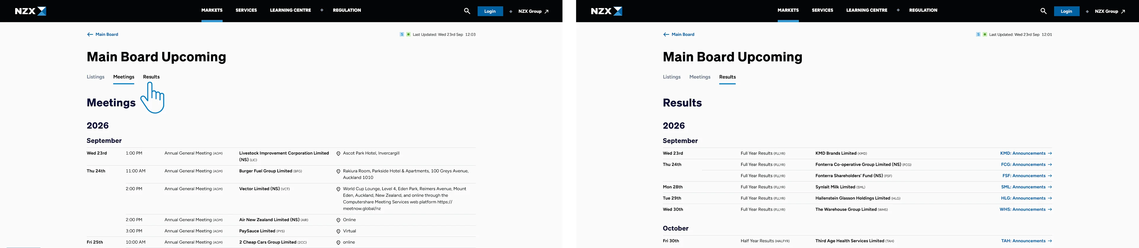 What's New - Upcoming Tabs