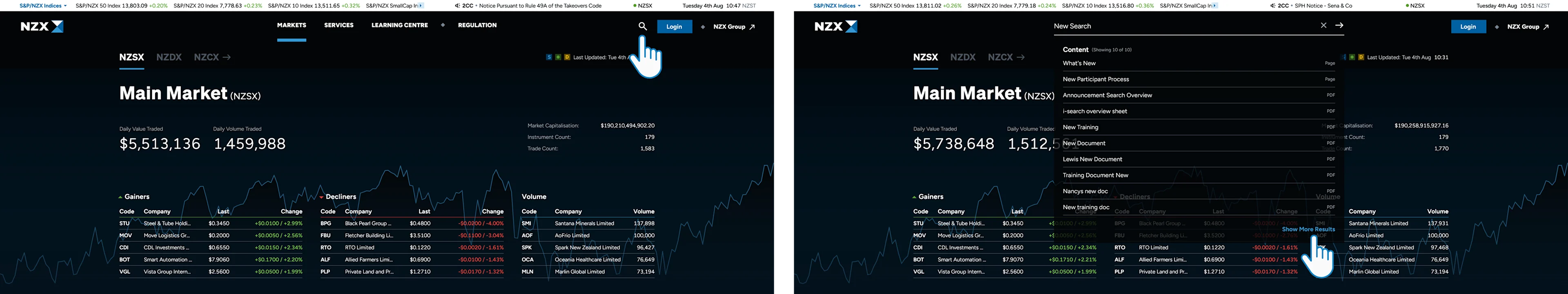 What's New - Search