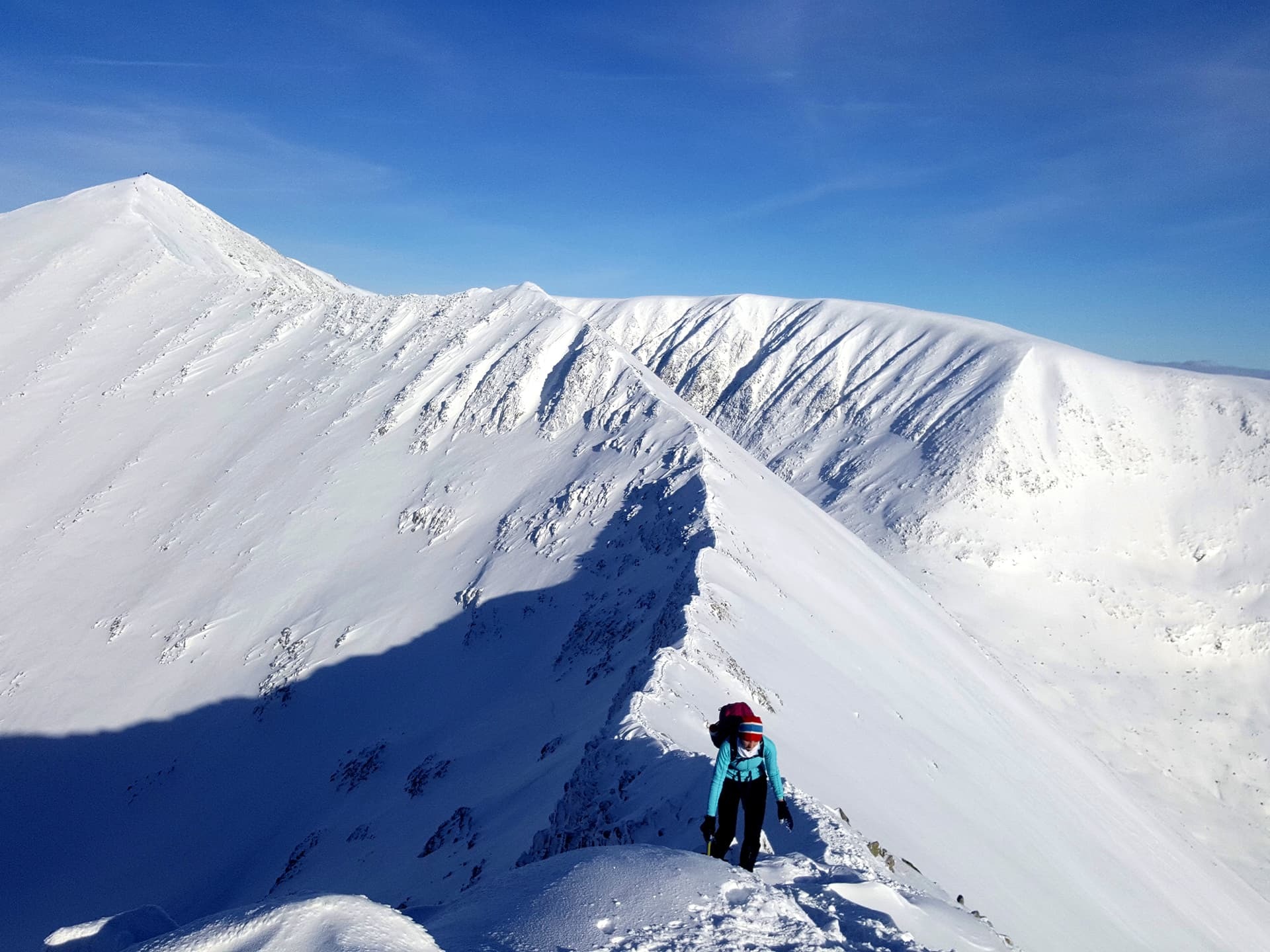 On the CMD Arête, Ben Nevis. Photo: unknown
