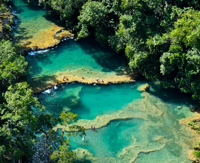 The turquoise pools of Semuc Champey
