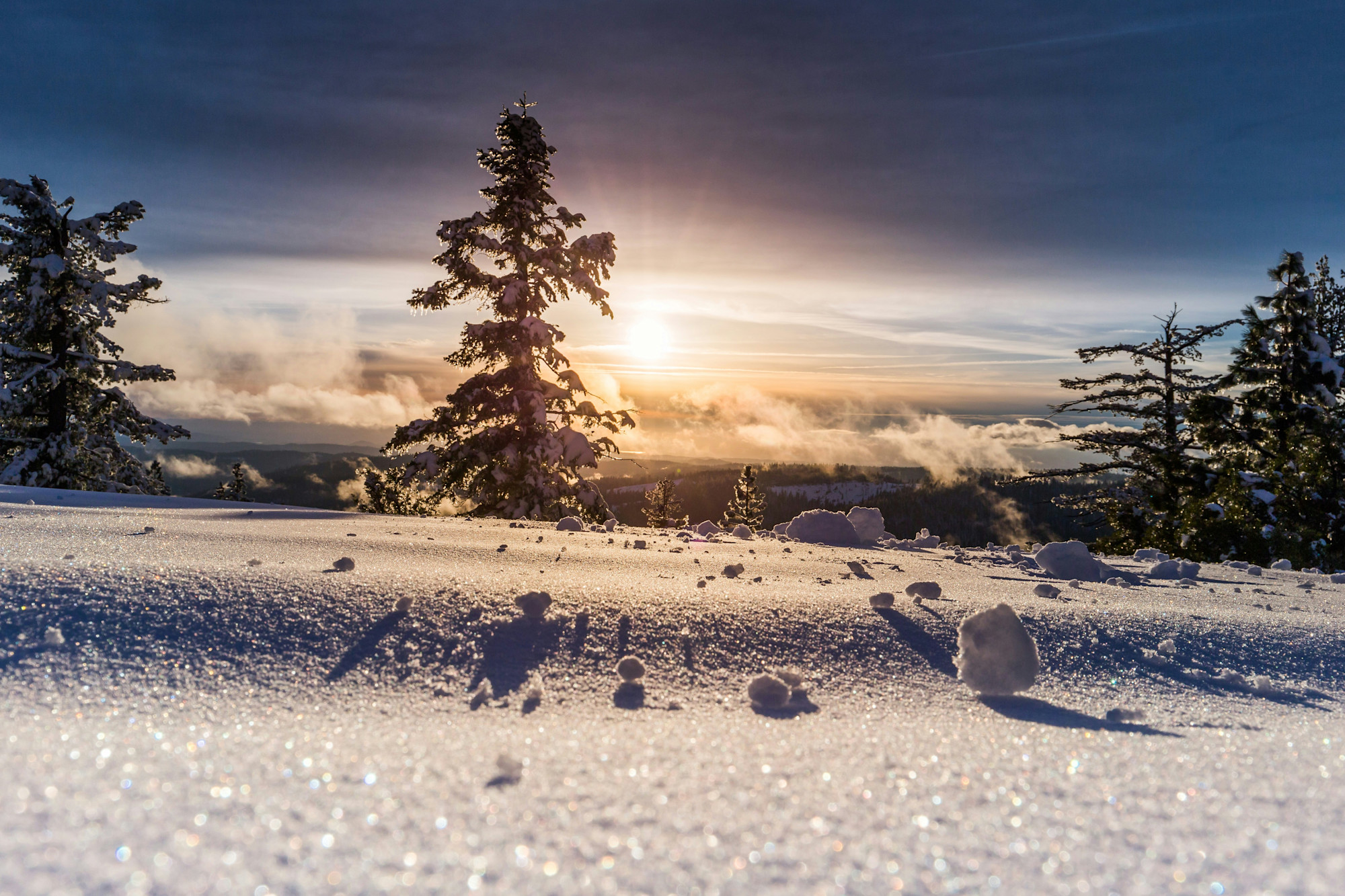 Snowy Dolomites view, Italy. Photo: Host/Wild in the Dolomiti
