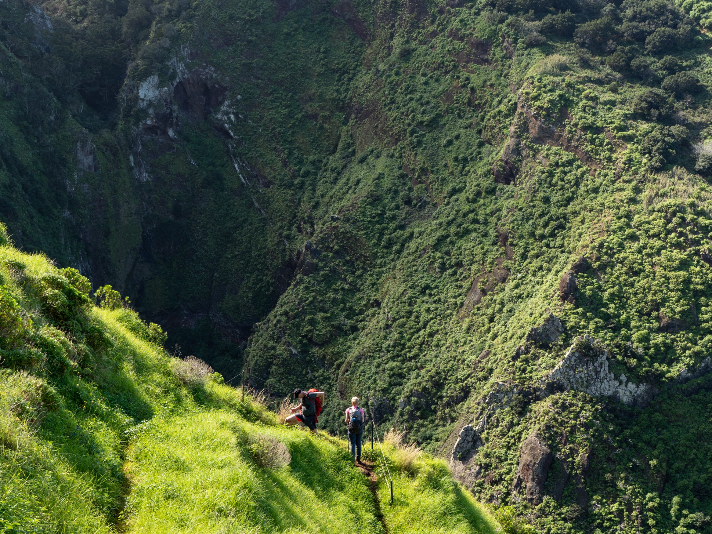 Hiking Achada da Cruz, Madeira.