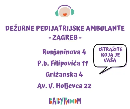 Popis dežurnih pedijatrijskih ambulanti