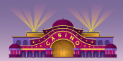 Facade of a casino building