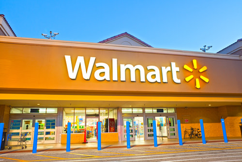 Walmart Logo on building