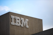 IBM logo on the IBM building