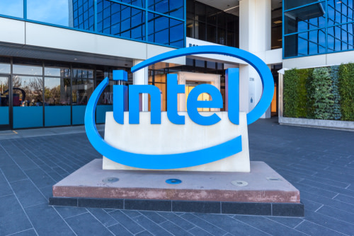 Intel Logo at Headquarters