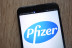 Pfizer logo displayed on smartphone