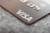 A Visa card close-up. 