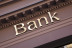 bank sign on the outside