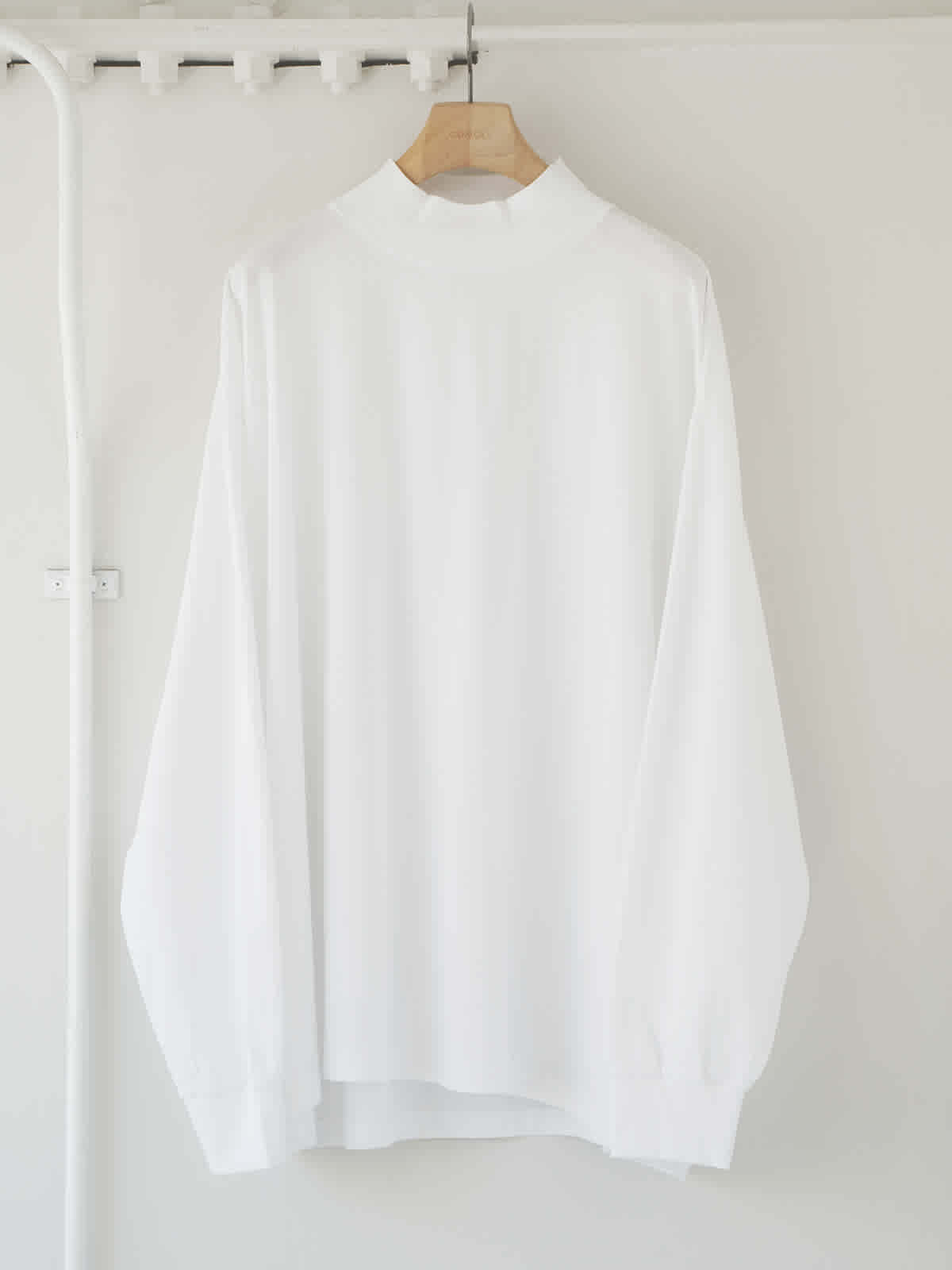 cotton jersey mock neck pullover a3