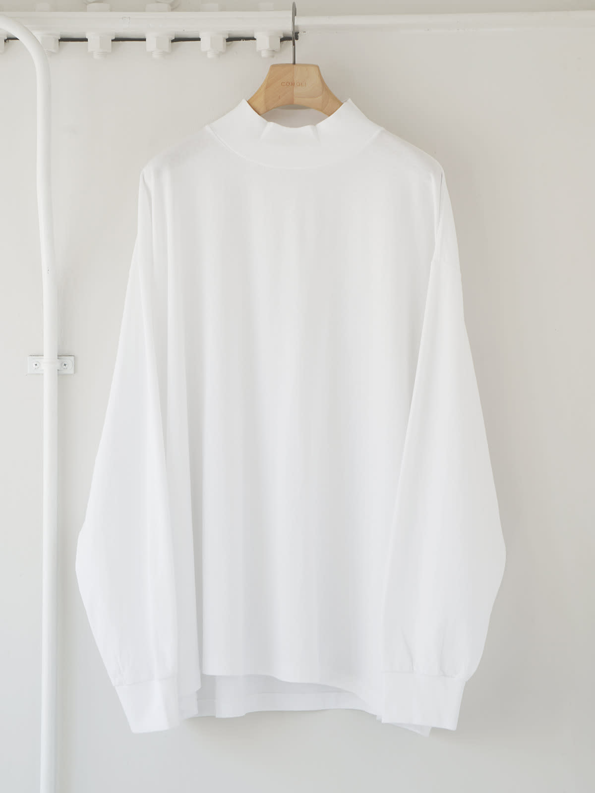 cotton jersey mock neck pullover a3