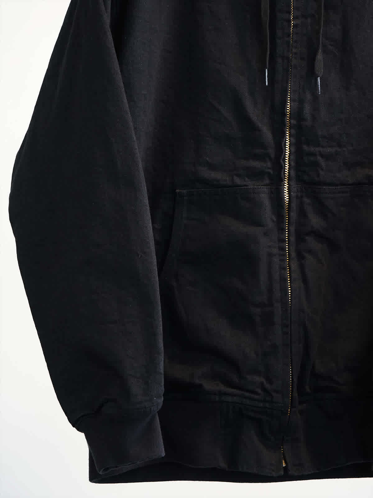 black denim zip parka c4