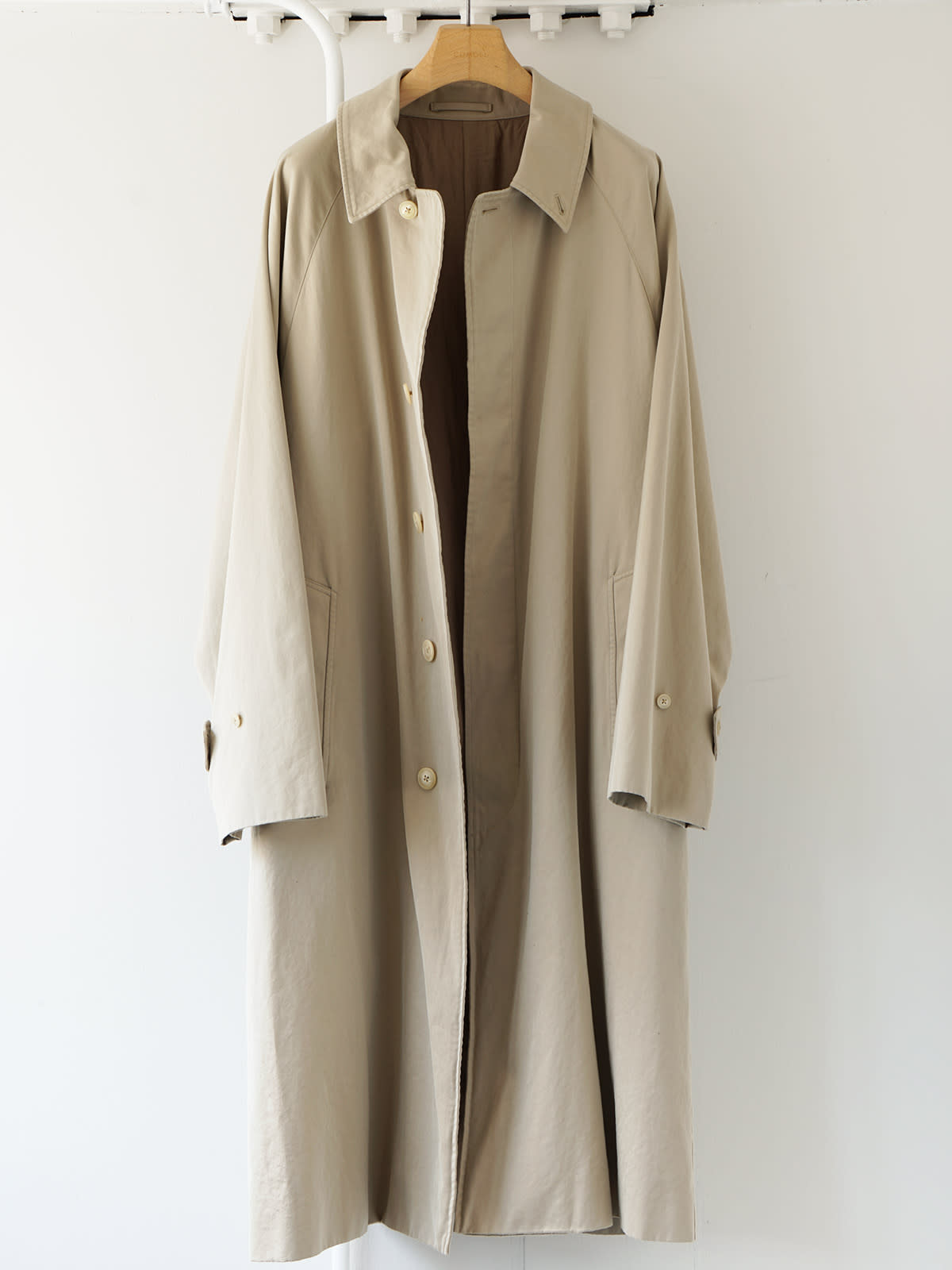 cotton gabardine bal collar coat a2