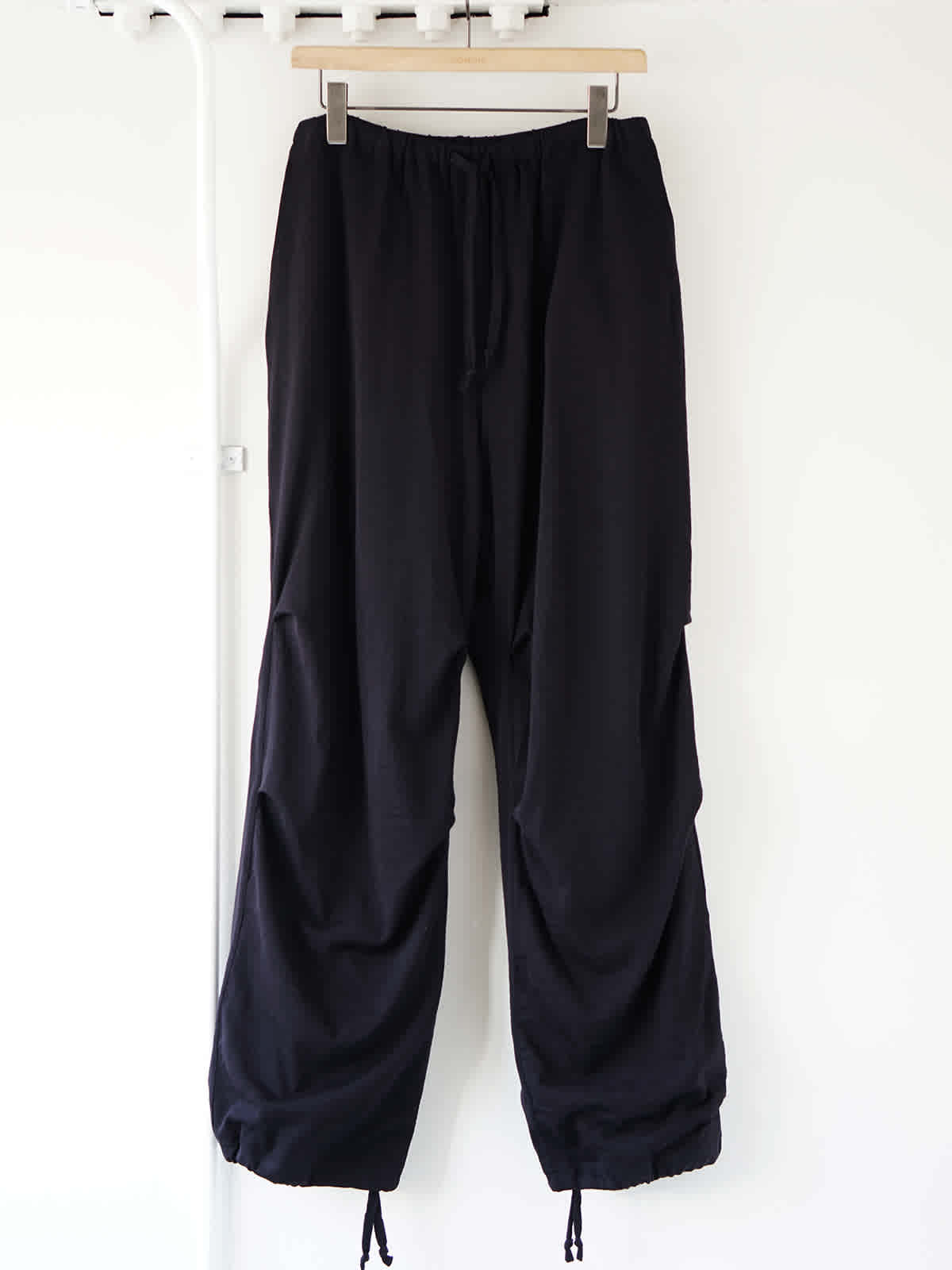 wool knit knee tuck pants a1