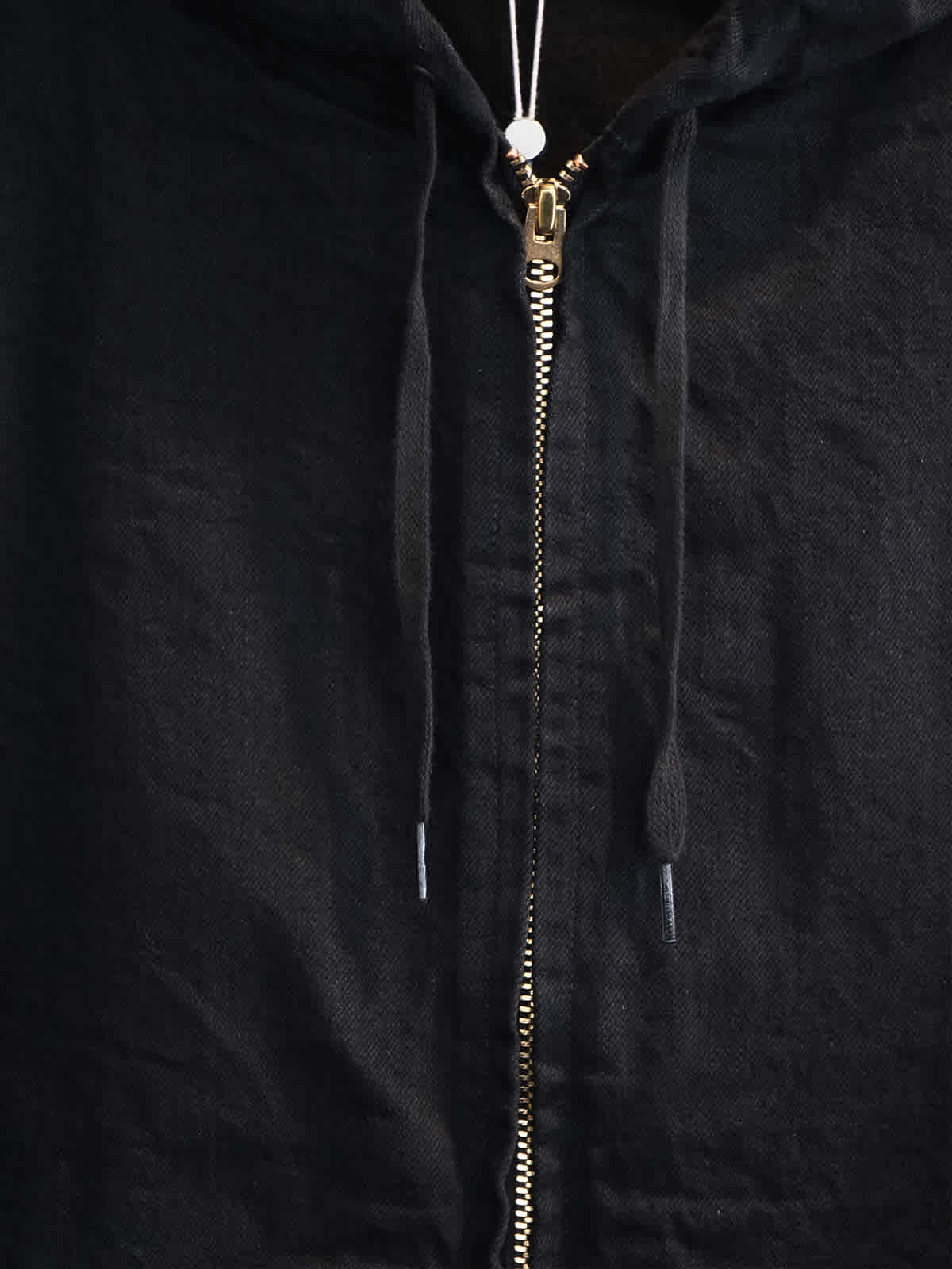 black denim zip parka c5