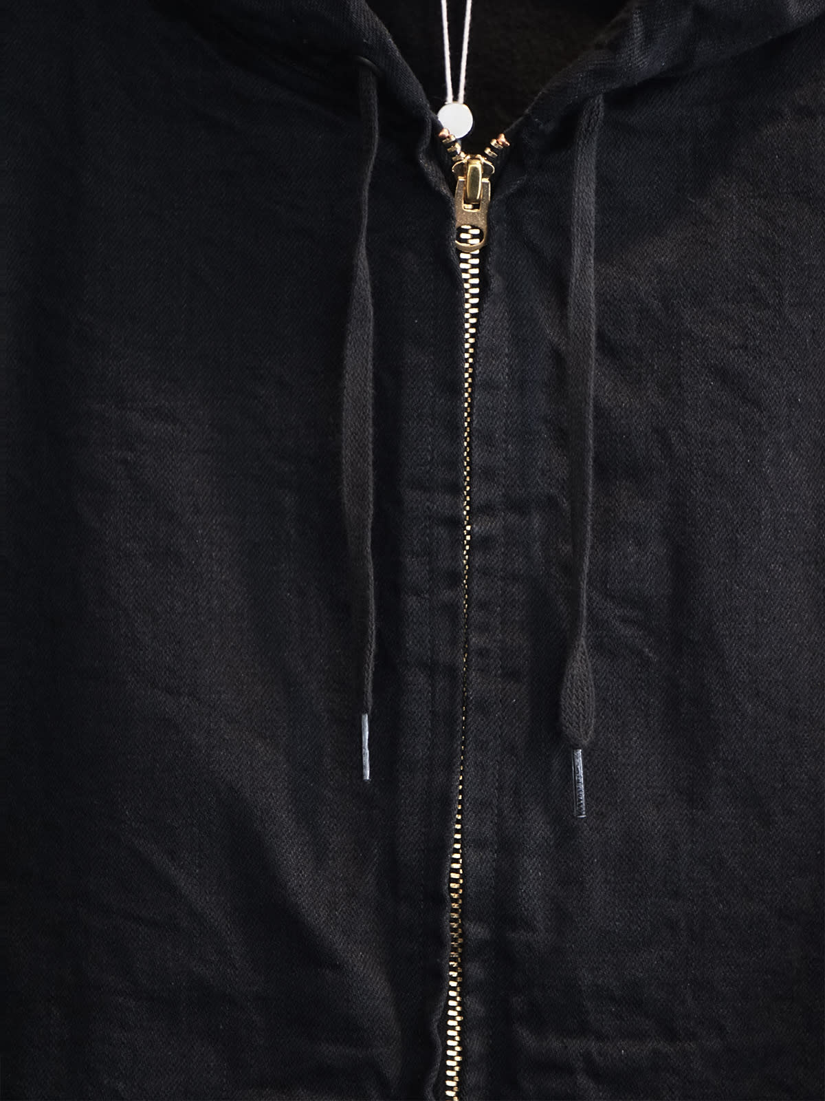 black denim zip parka c5