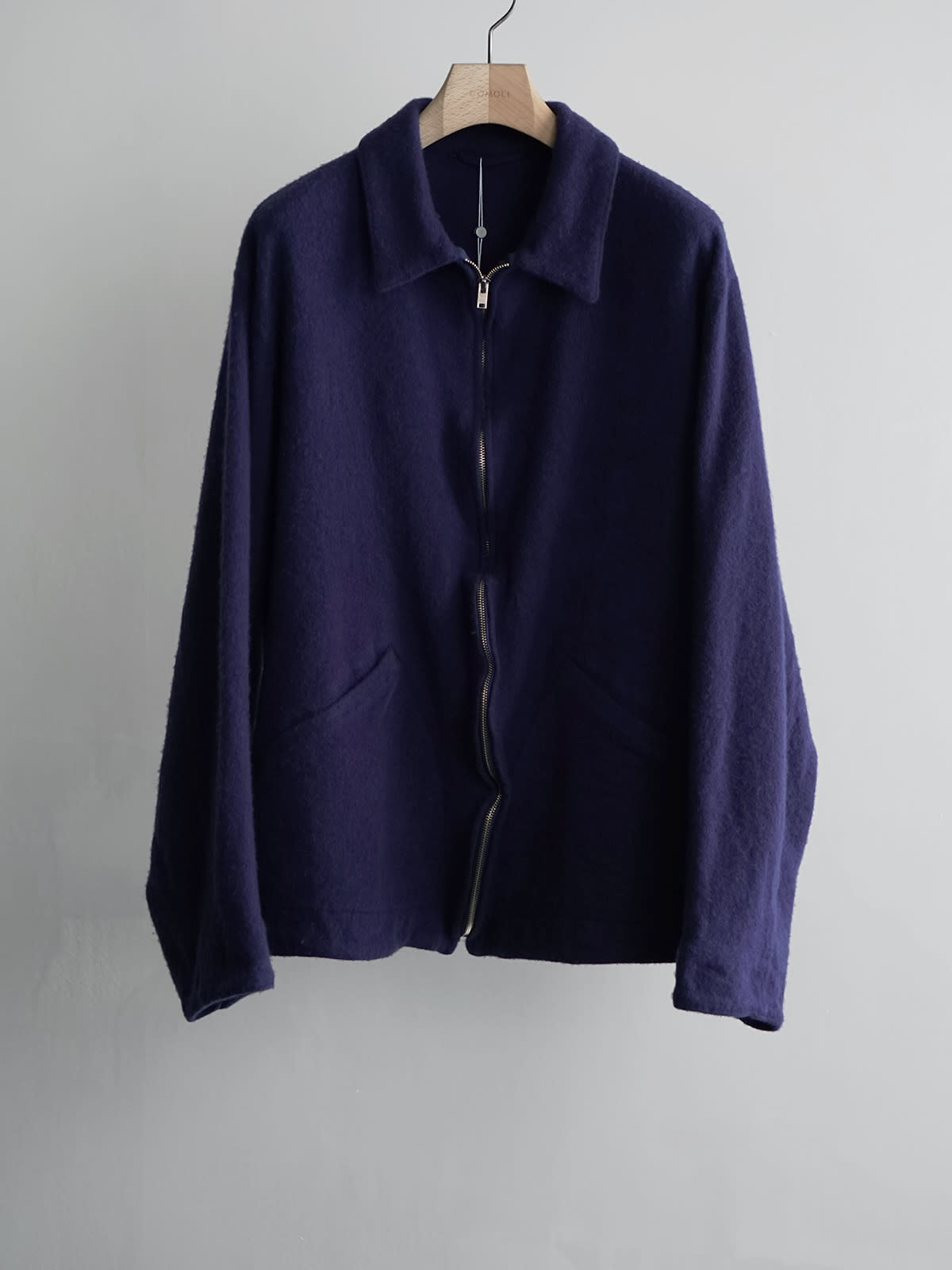 shrinked wool zip short jacket c4