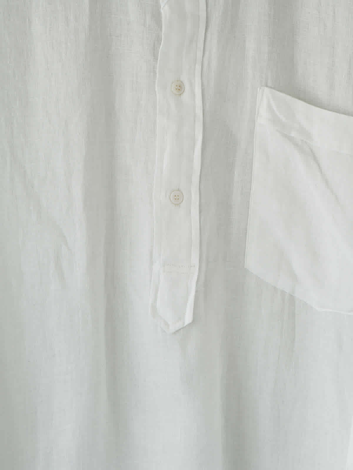 linen double cloth pullover shirt z7