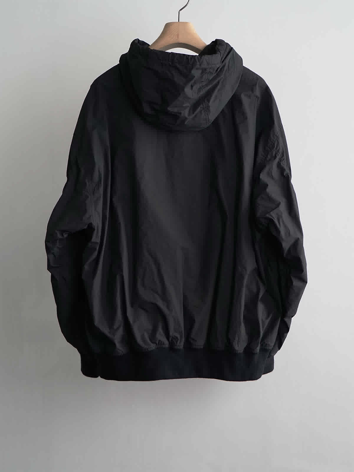 cotton nylon zip parka c2