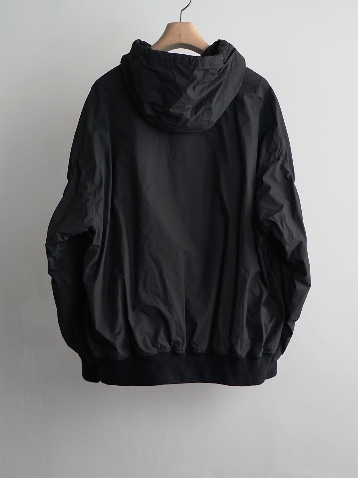 cotton nylon zip parka c2