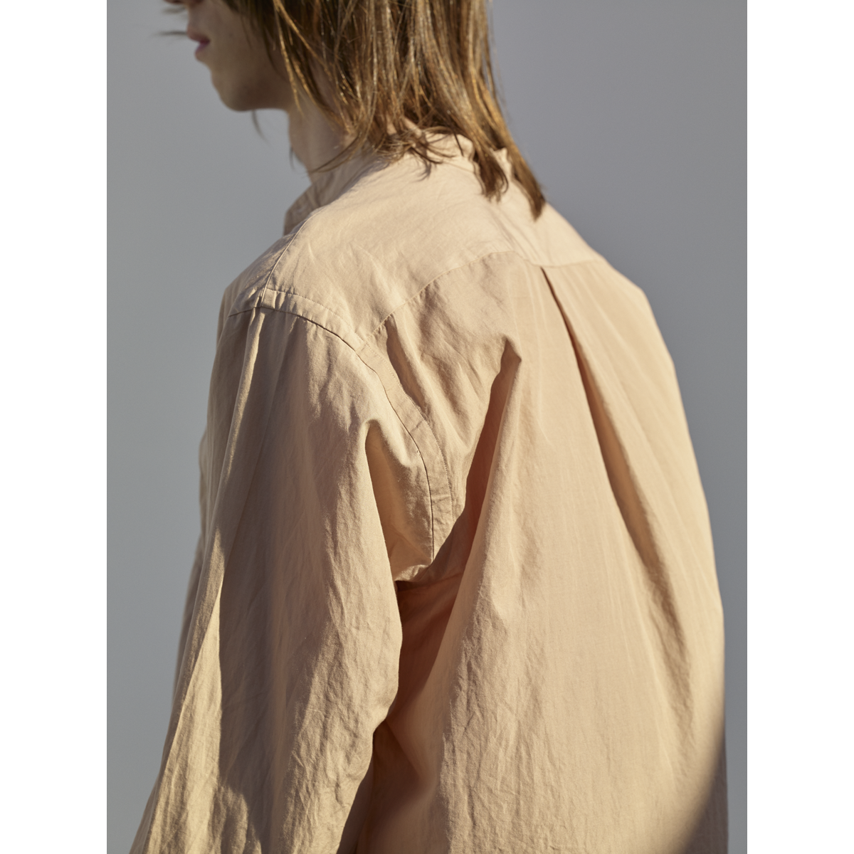 COMOLI 18ss シャツ サンドピンク Size1 comoli コモリシャツ サンド 