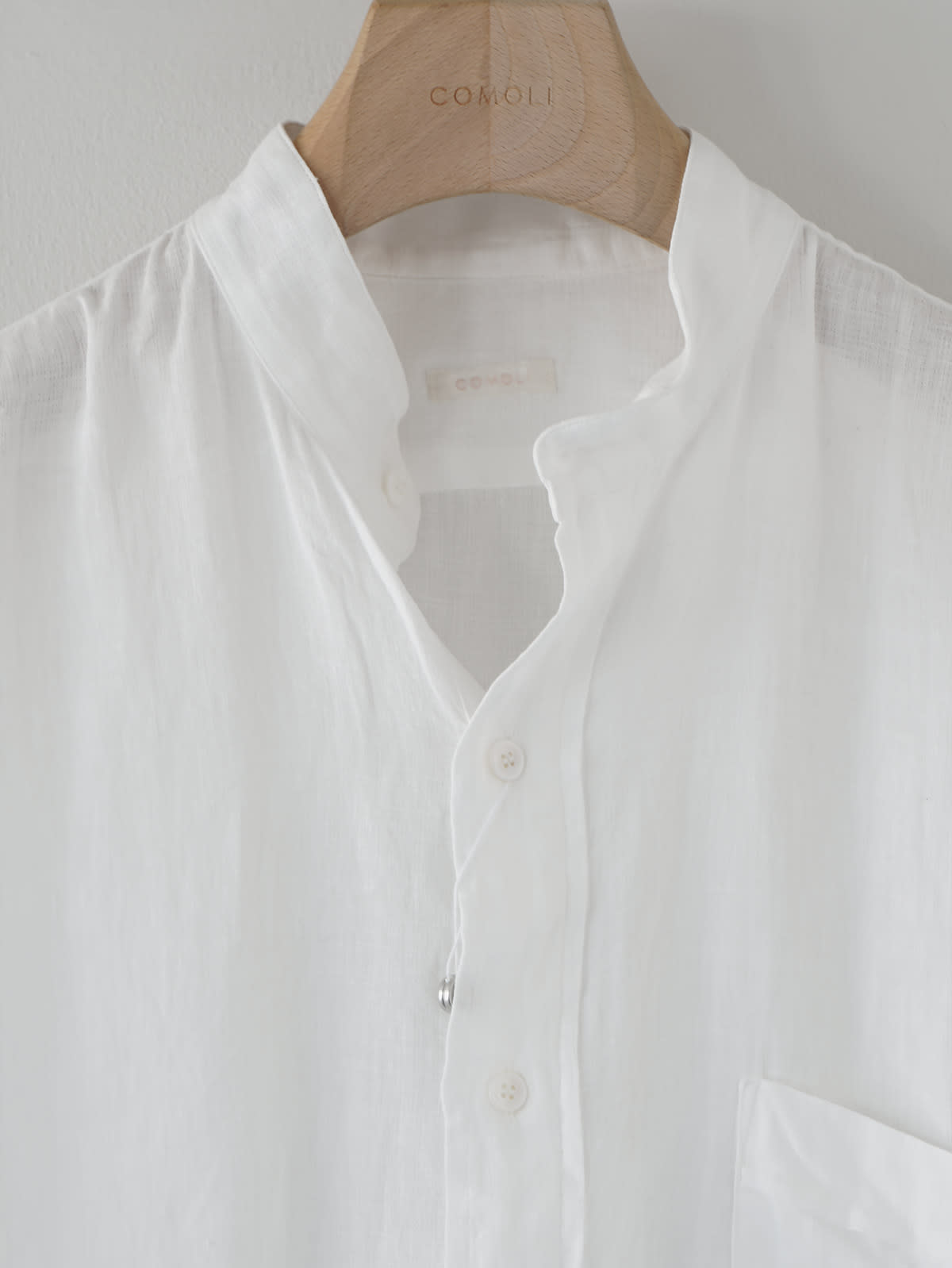 linen double cloth pullover shirt z8