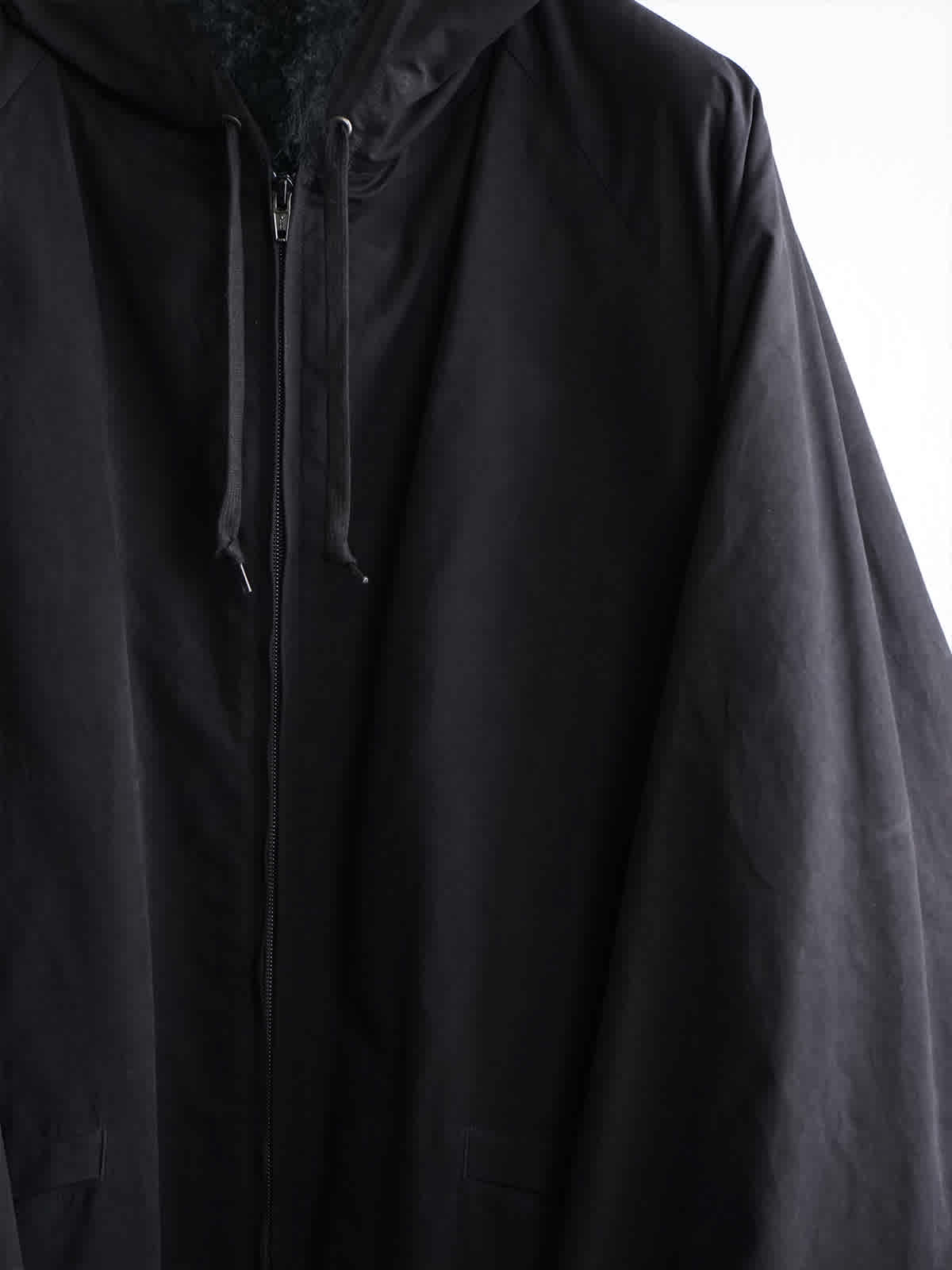 hooded long coat c4