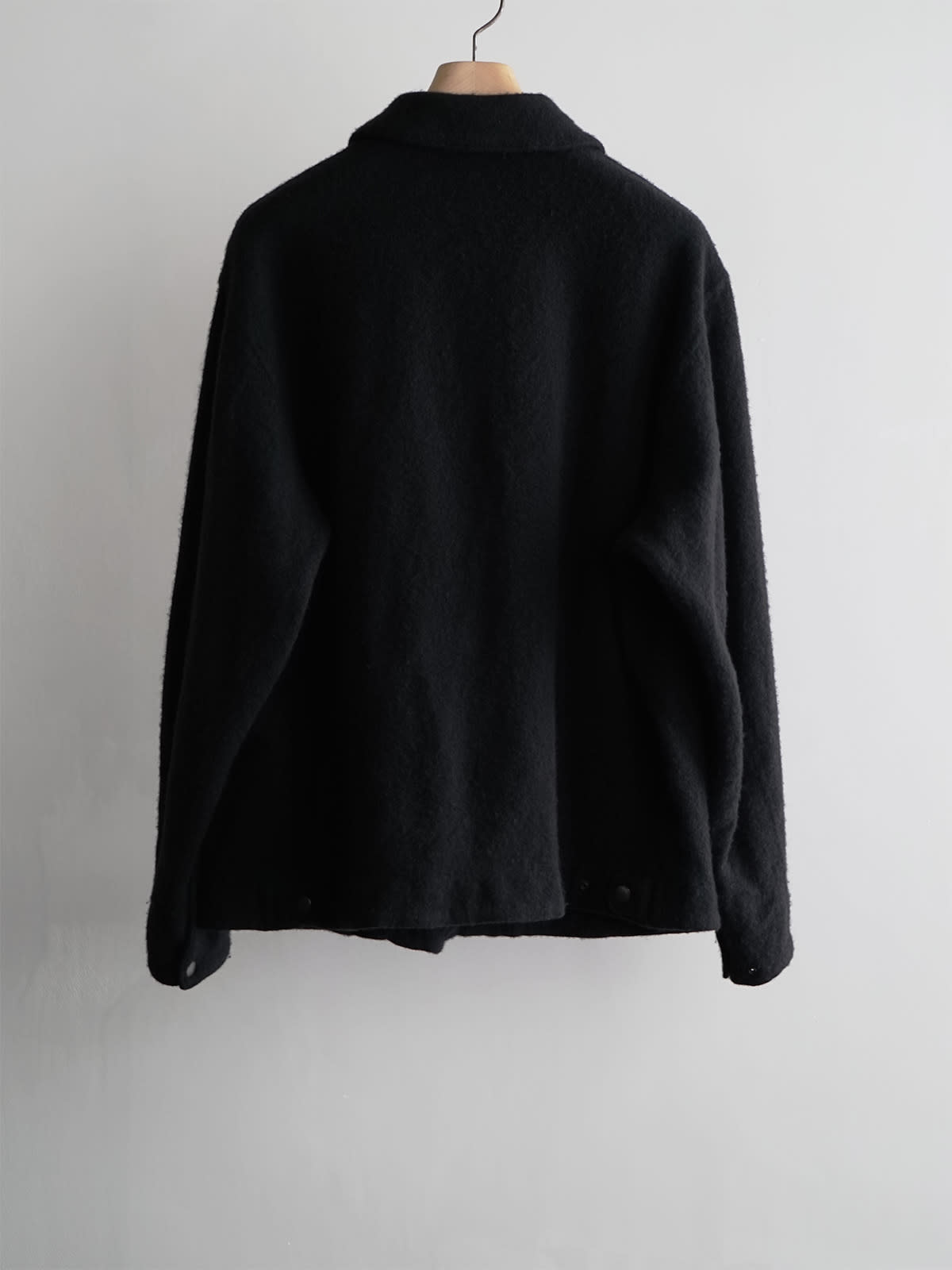 shrinked wool zip short jacket c3