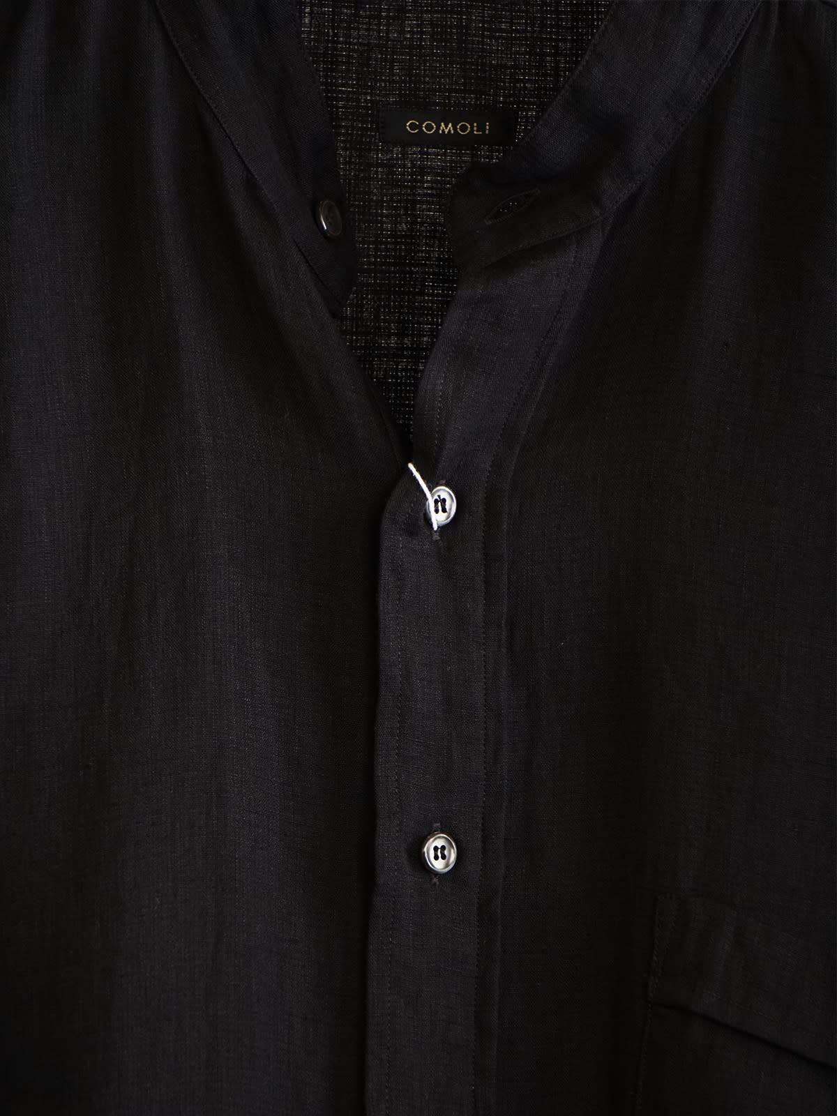 linen double cloth pullover shirt b5