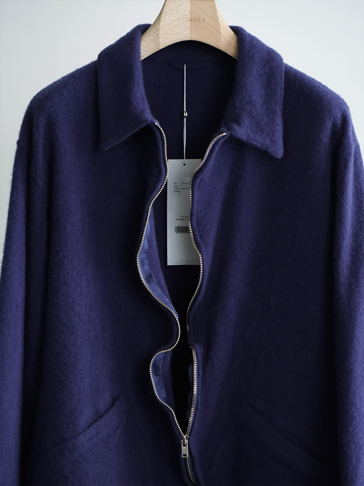 shrinked wool zip short jacket c8